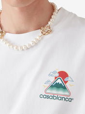 Casablanca Montagne Ondulee T-Shirt White