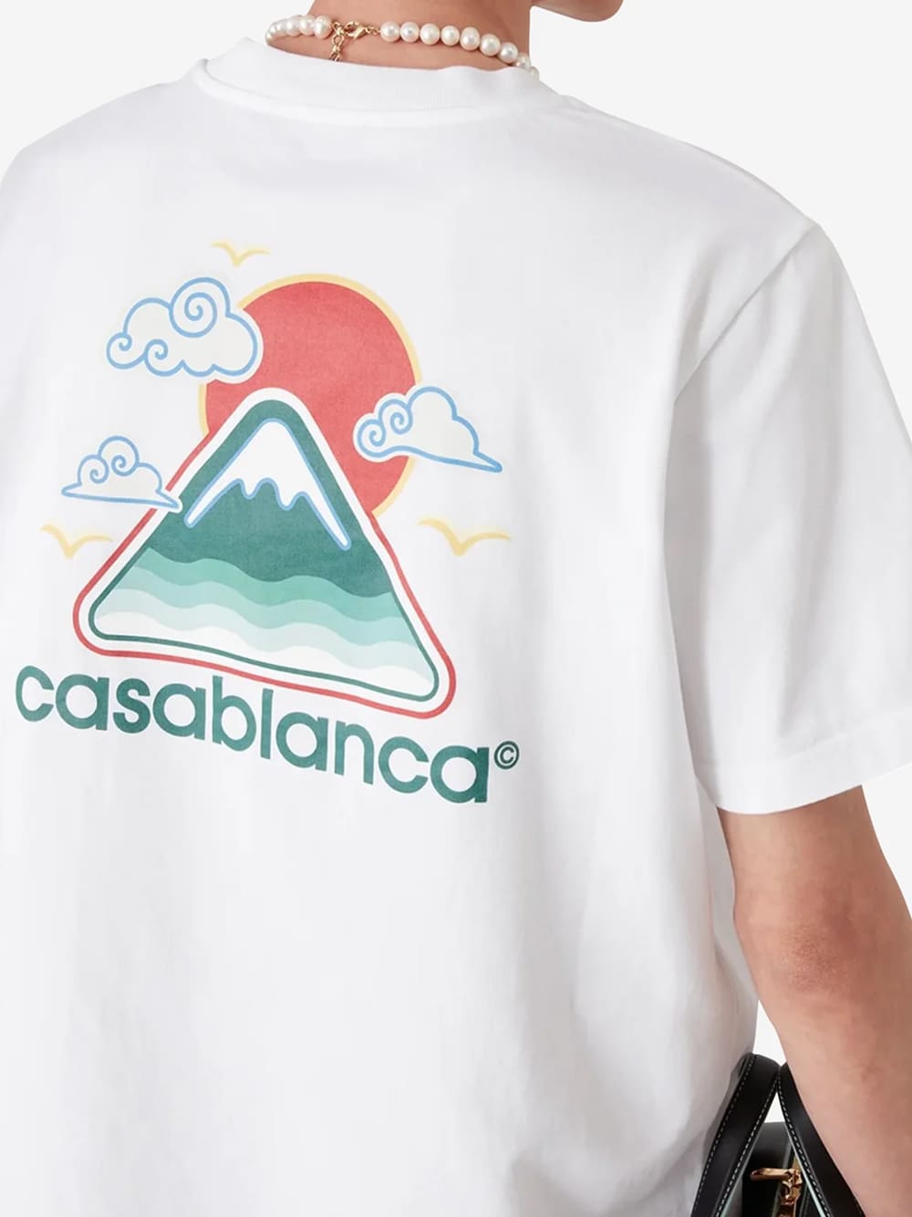 Casablanca Montagne Ondulee T-Shirt White