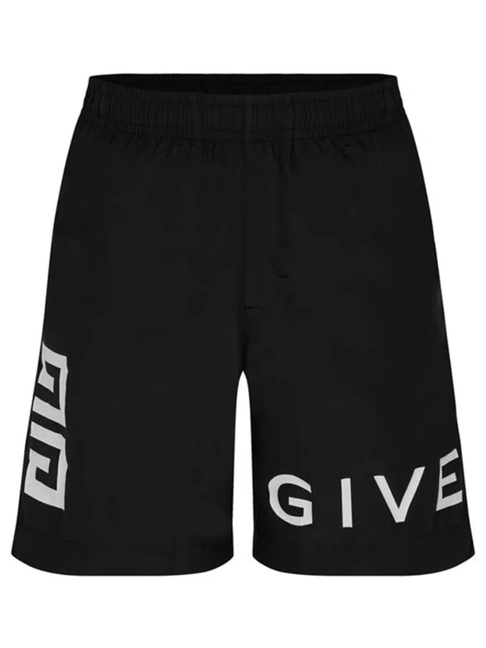 Givenchy 4G Logo Printed Swim Shorts Black