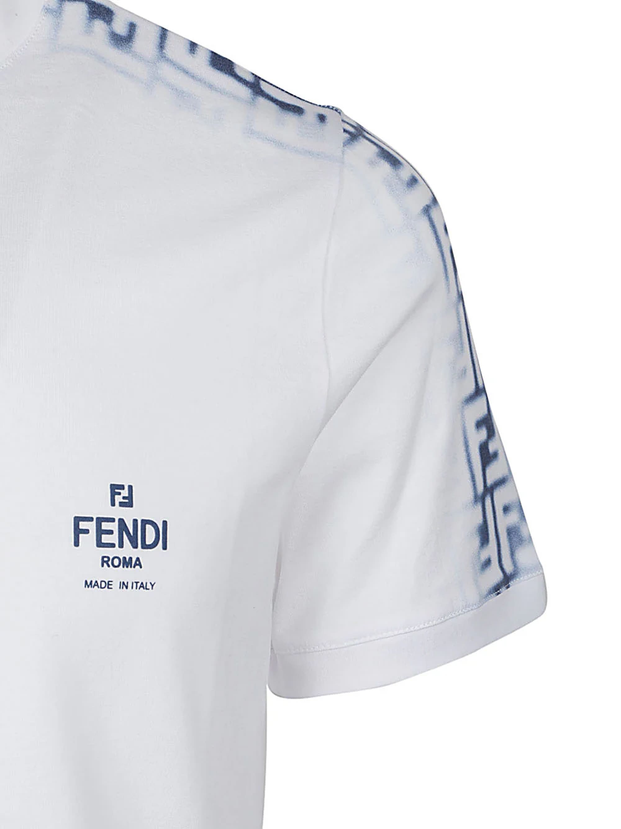 Fendi FF Monogram Faded Print Avio T-Shirt
