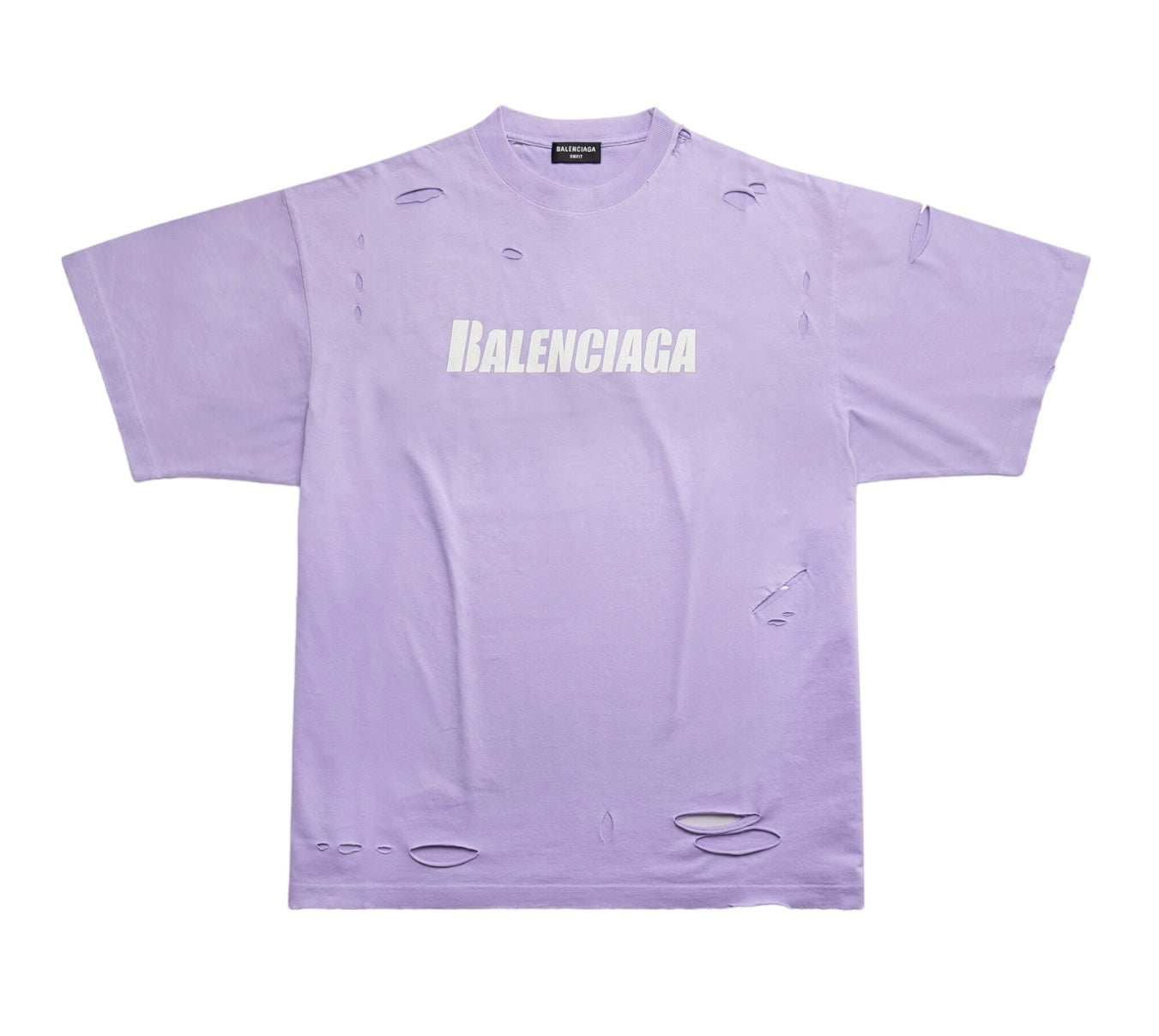 Balenciaga Oversized Purple t shirt ripped – MRDRIPPZ.COM