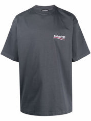 Balenciaga Political T-Shirt Grey