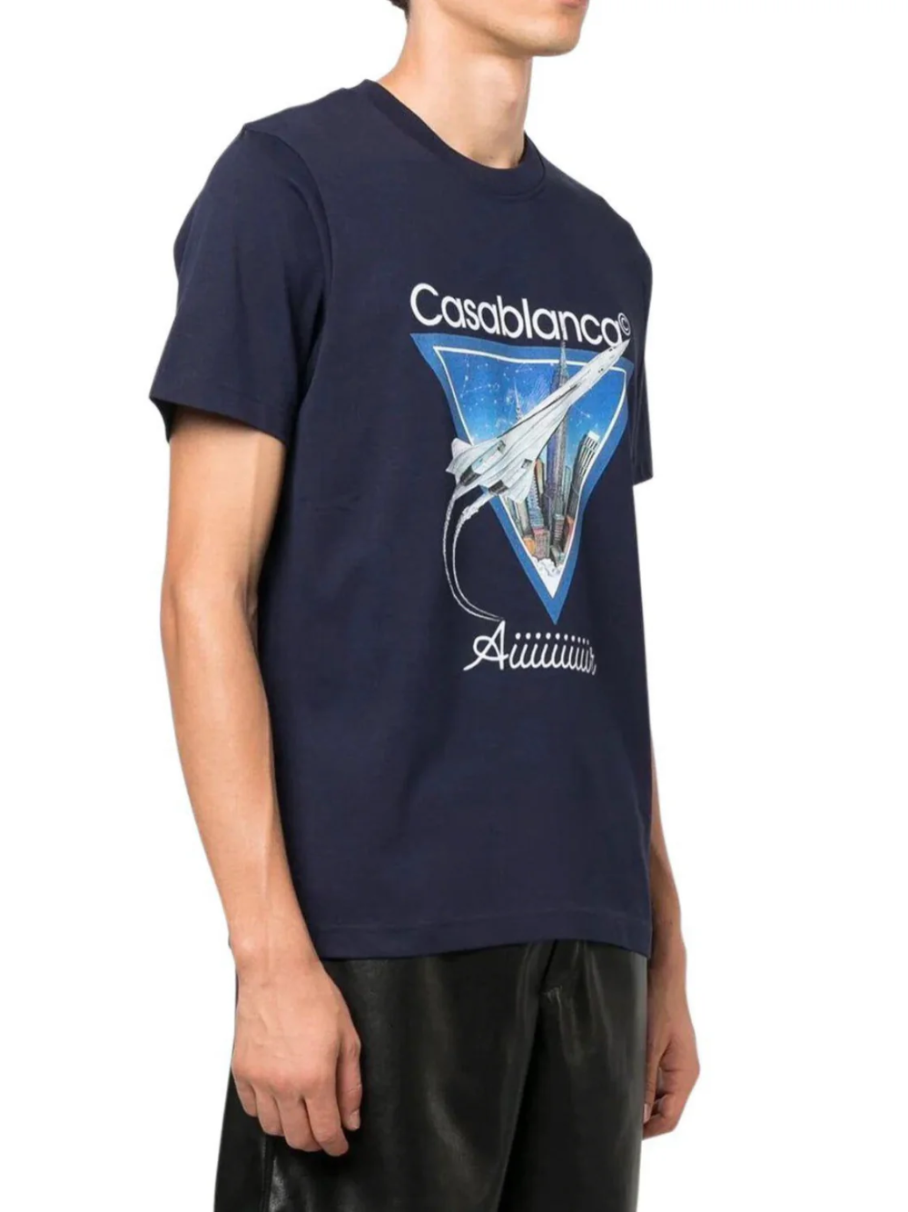 Casablanca Air T-Shirt Navy Blue