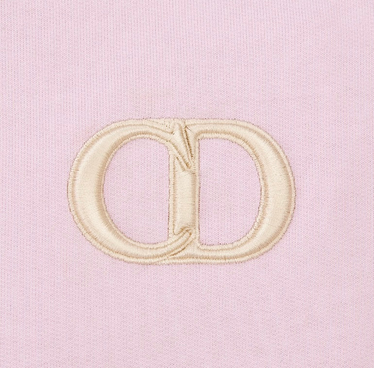 Dior CD Icon Pink/Cream Hooded Sweatshirt