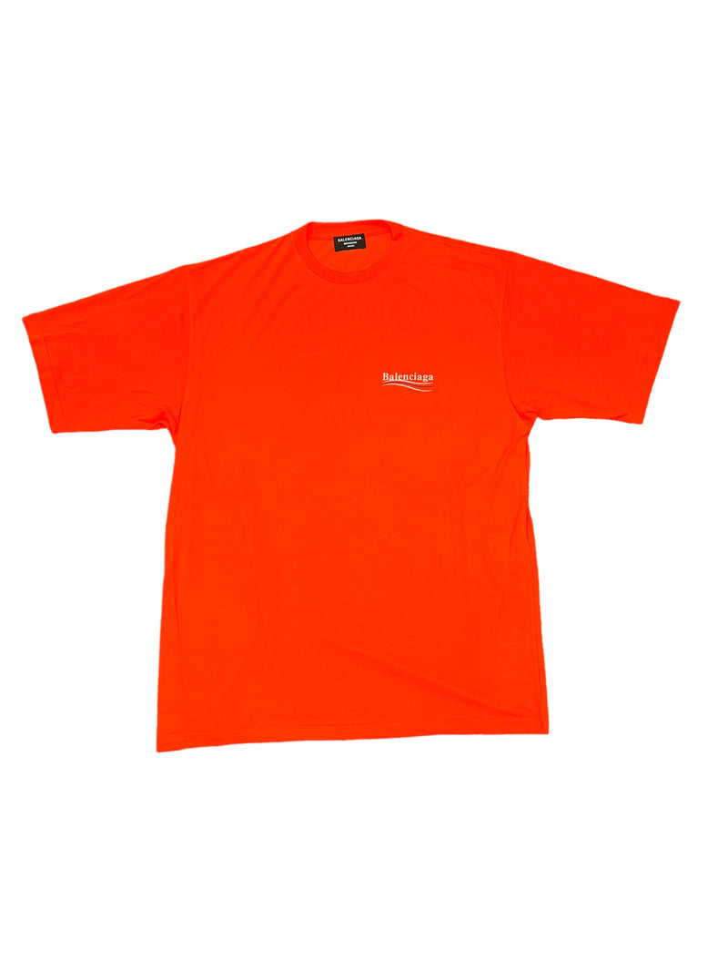 Balenciaga political print t shirt Orange