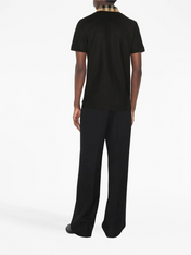 Burberry Vintage Check Print Collar Polo Shirt Black