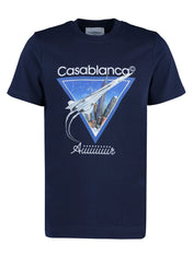 Casablanca Air T-Shirt Navy Blue