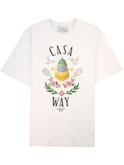 Casablanca Casa Way Design Cotton T-Shirt White