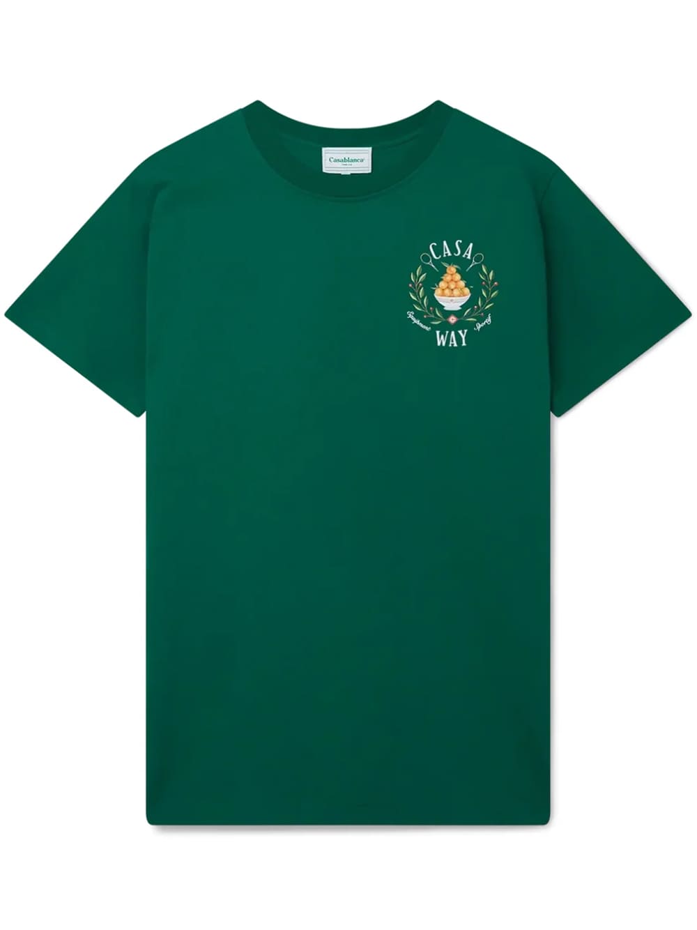Casablanca Casa Way Print T-Shirt Tennis Green