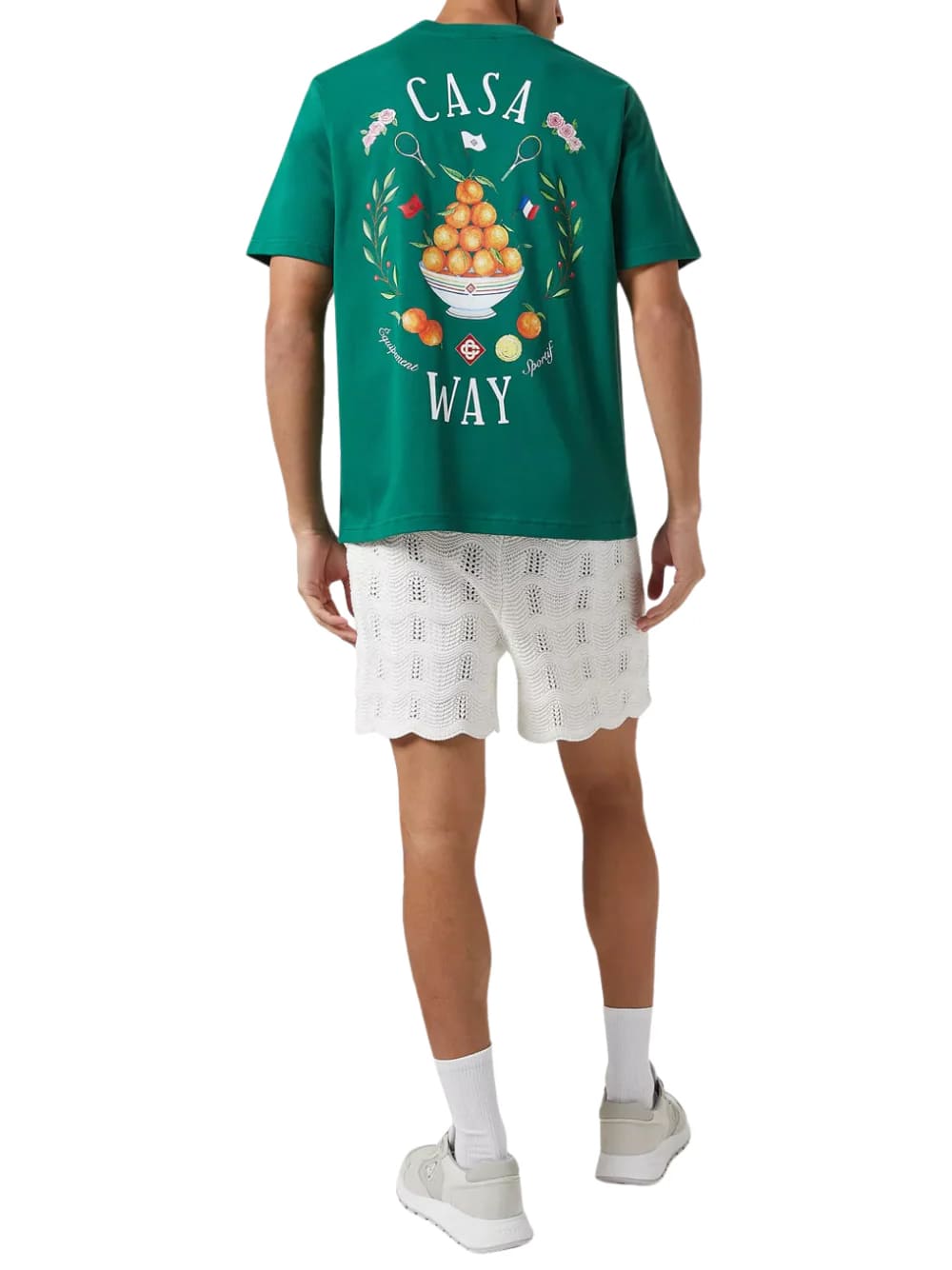 Casablanca Casa Way Print T-Shirt Tennis Green