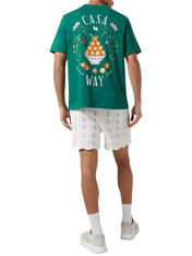 Casablanca Casa Way Print T-Shirt Tennis Green