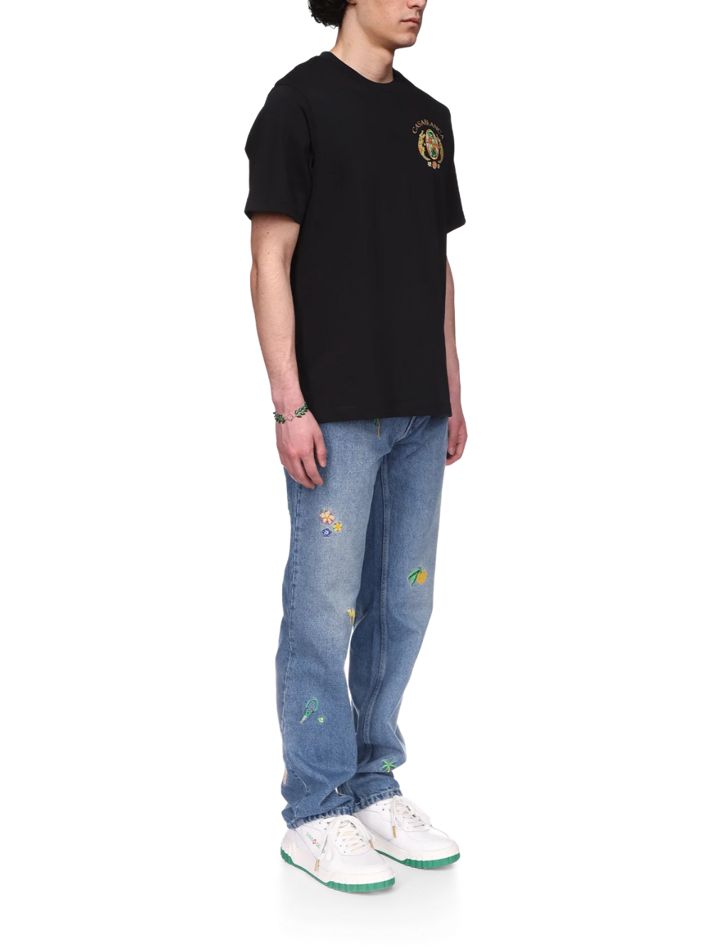 Casablanca Joyaux D'Afrique Tennis Club Printed T Shirt Black