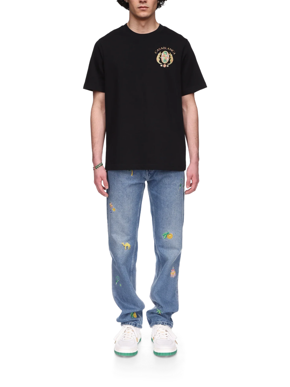Casablanca Joyaux D'Afrique Tennis Club Printed T Shirt Black
