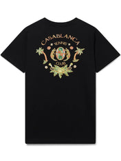 Casablanca Joyaux D'Afrique Tennis Club Printed T Shirt Black