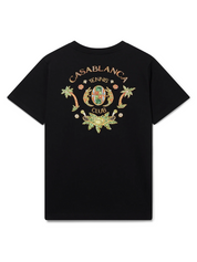 Casablanca Joyaux D'Afrique Tennis Club Printed T Shirt Black