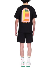 Casablanca L'Arche Gradient Logo Printed T-Shirt Black