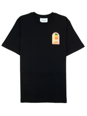 Casablanca L'Arche Gradient Logo Printed T-Shirt Black