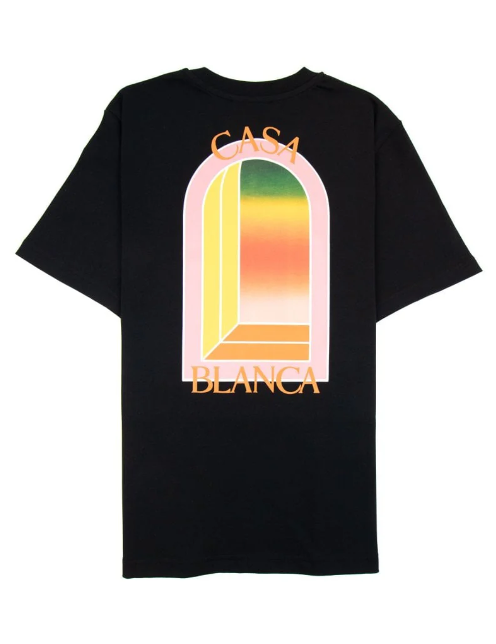 Casablanca L'Arche Gradient Logo Printed T-Shirt Black