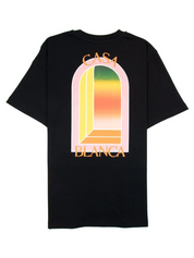 Casablanca L'Arche Gradient Logo Printed T-Shirt Black