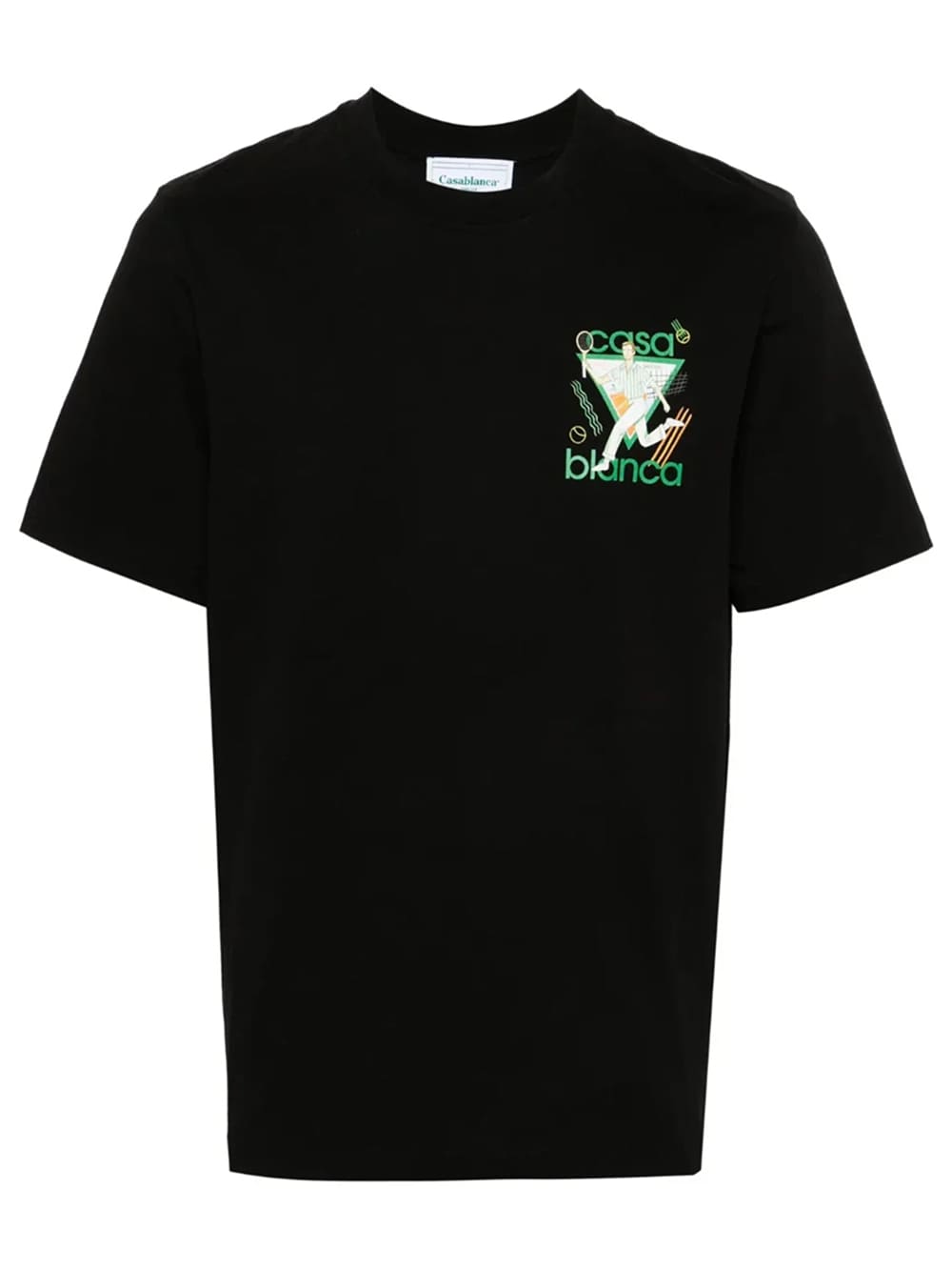 Casablanca Le Jeu Tennis Printed T-Shirt Black