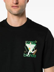 Casablanca Le Jeu Tennis Printed T-Shirt Black
