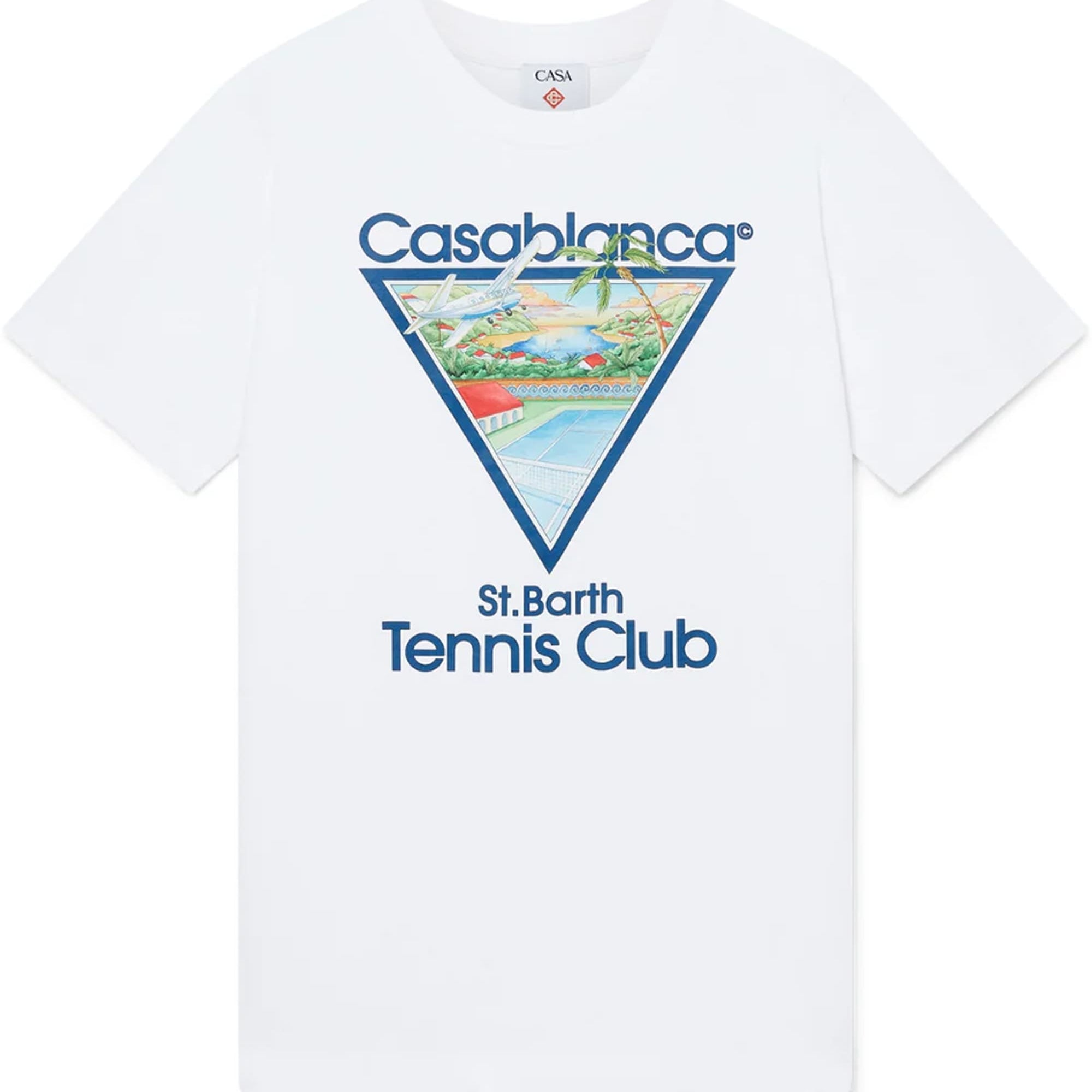 Casablanca Tennis Club Icon T-Shirt White