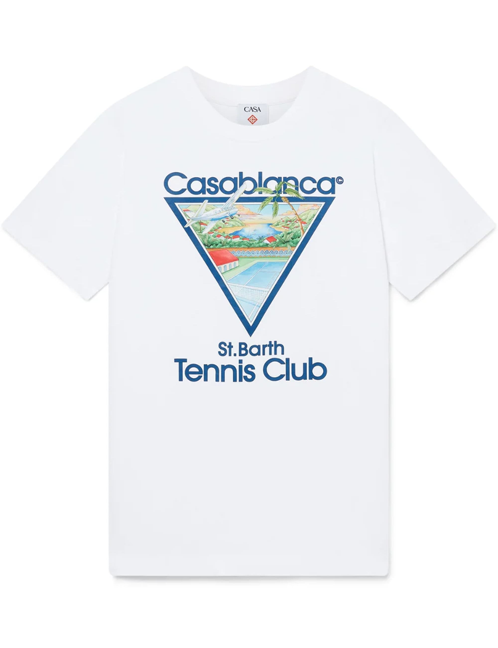 Casablanca Tennis Club Icon T-Shirt White