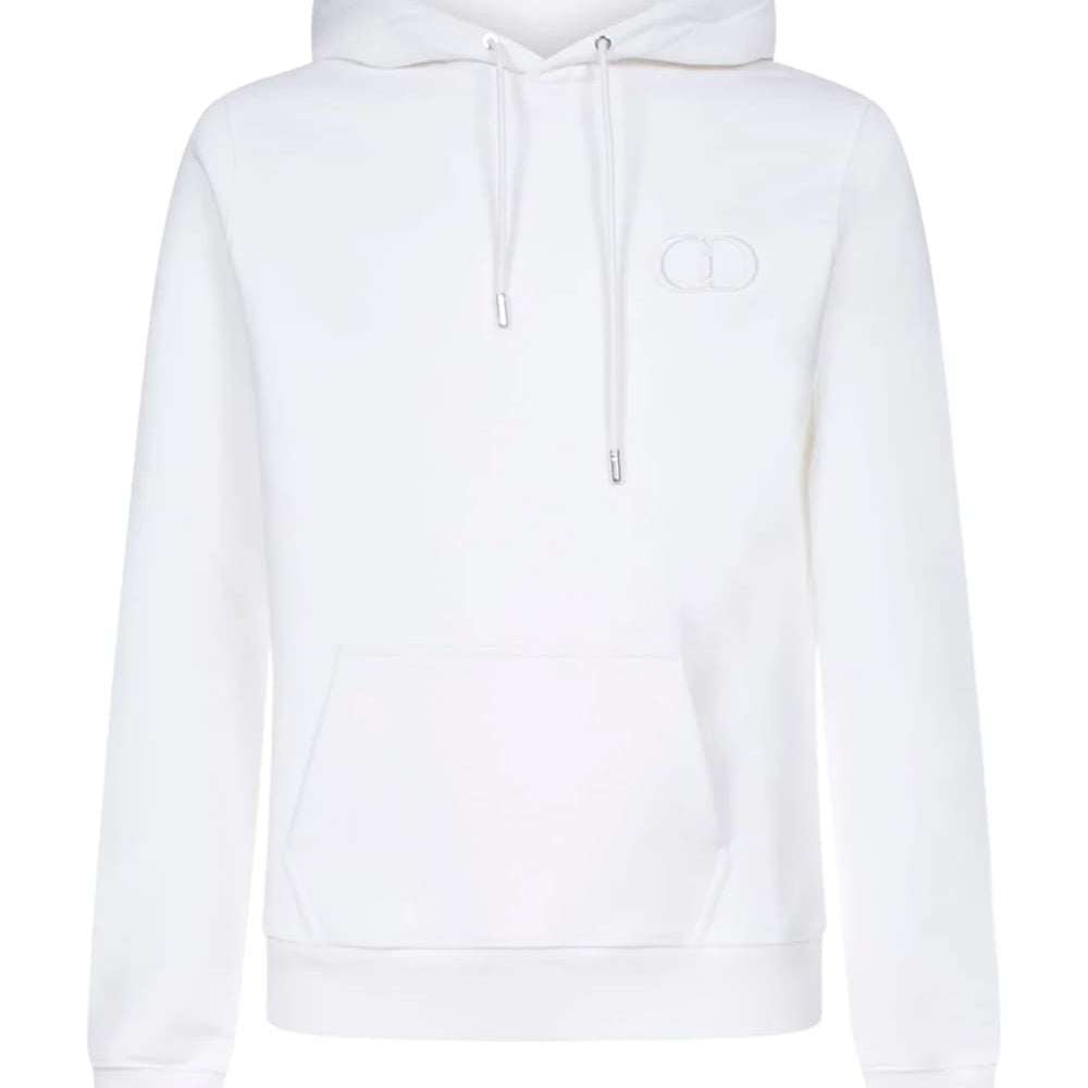 Dior CD Icon Hooded Sweatshirt White