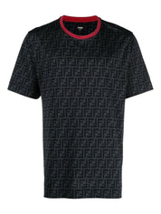 Fendi FF Zucca Print Monogram T-Shirt Grey