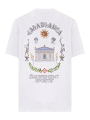 Casablanca Le Temple Du Sport Printed T-Shirt White