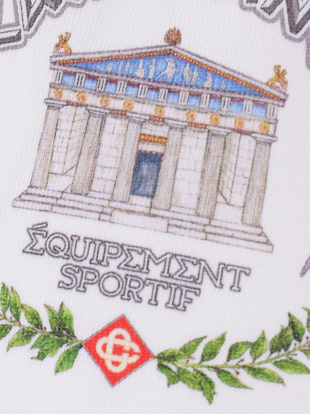 Casablanca Le Temple Du Sport Printed T-Shirt White