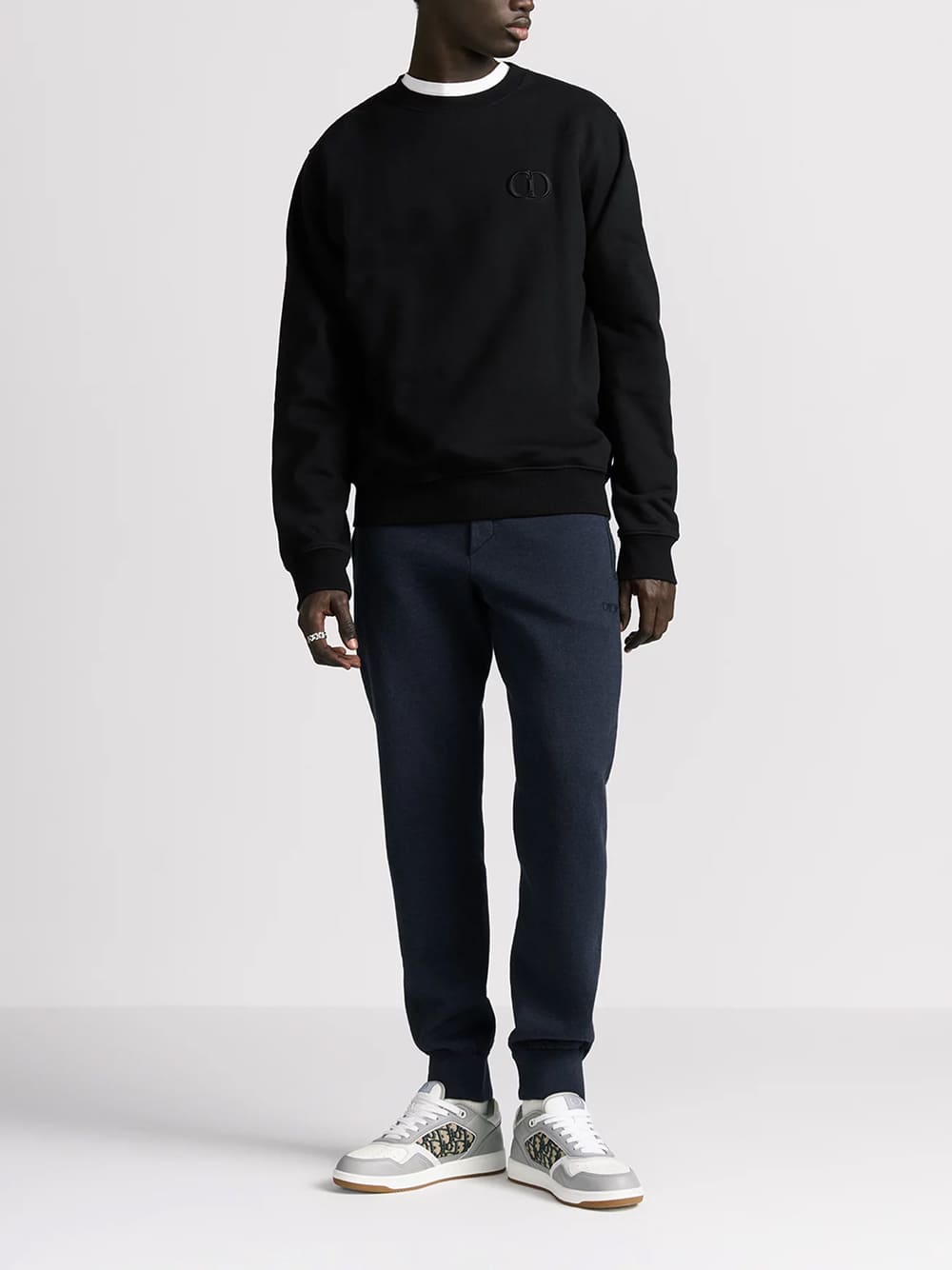 Dior CD Icon Sweatshirt Black Cotton Fleece