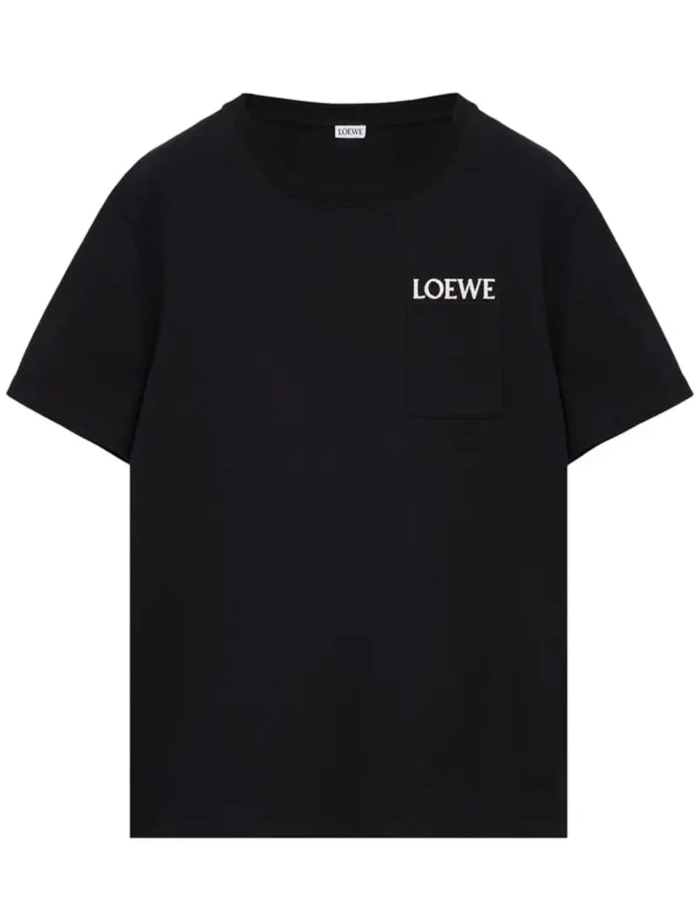 Loewe Pocket Embroidered Logo T-Shirt in White