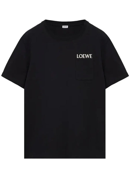 Loewe Pocket Embroidered Logo T-Shirt Black – MRDRIPPZ.COM