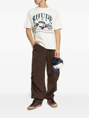 Rhude USA Sailing Icon T-Shirt White
