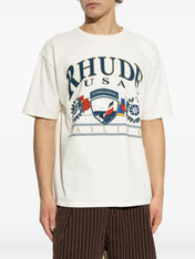 Rhude USA Sailing Icon T-Shirt White