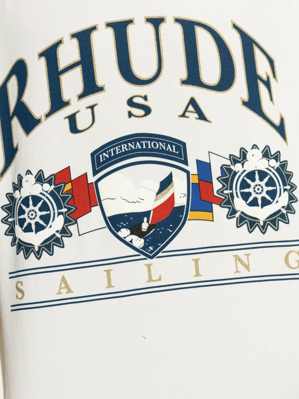 Rhude USA Sailing Icon T-Shirt White