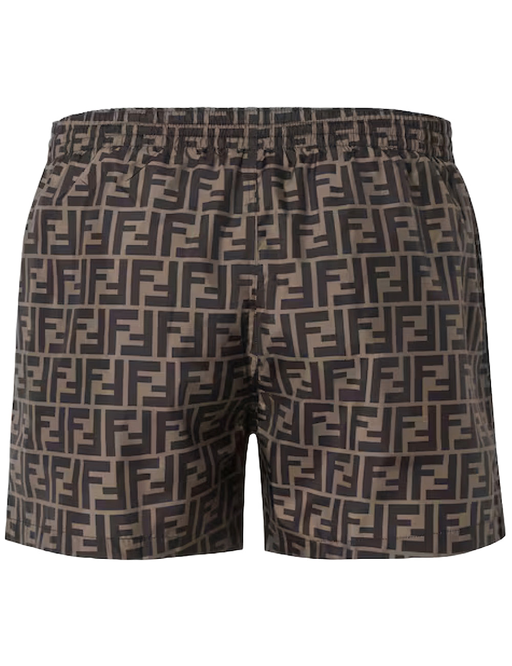 Fendi FF Print Swim Shorts Brown Monogram
