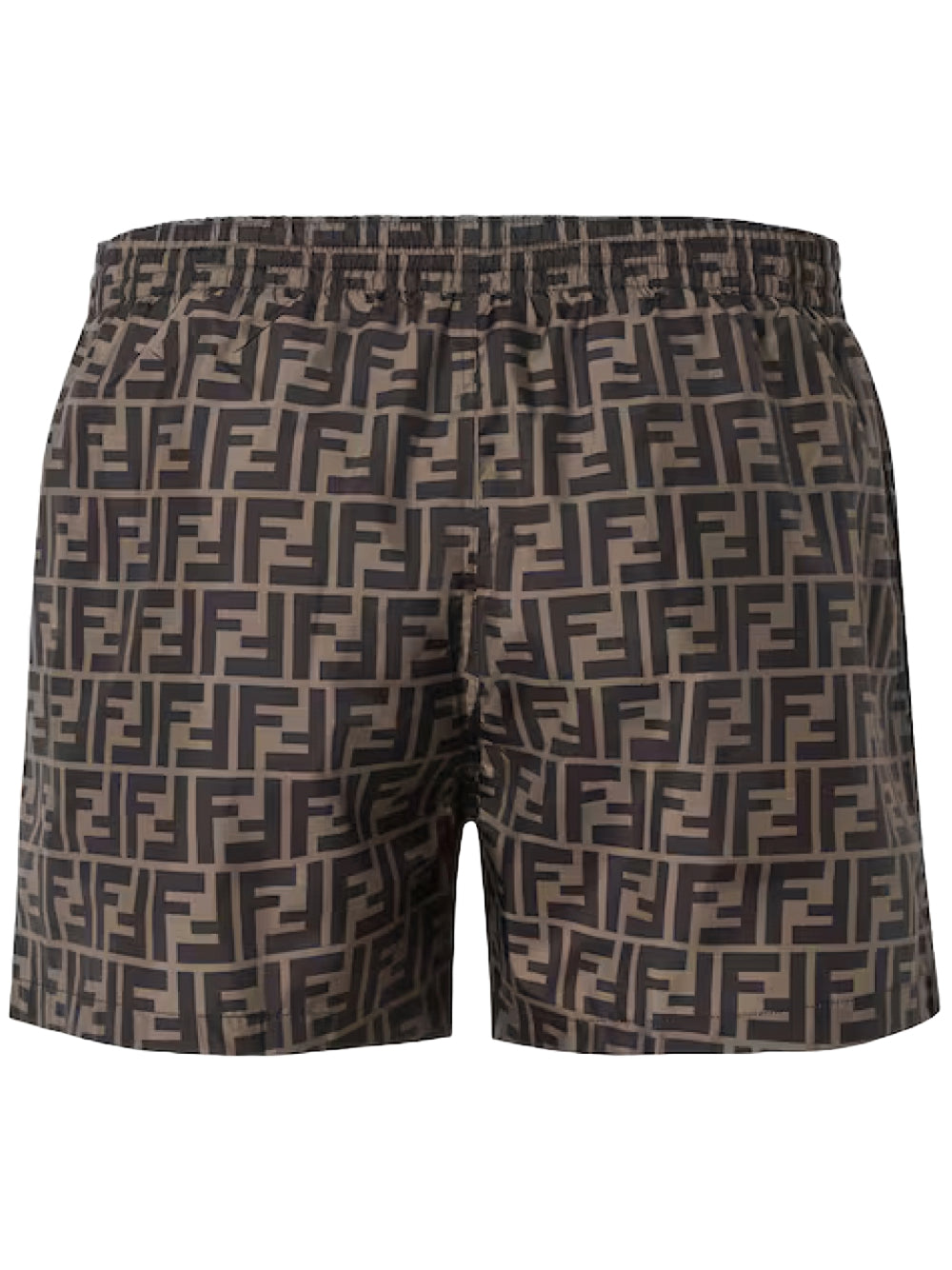 Fendi FF Print Swim Shorts Brown Monogram