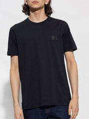 Dolce & Gabbana Plaque Logo T-Shirt Navy
