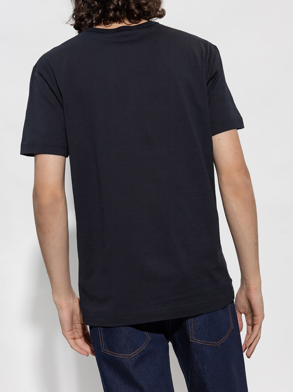 Dolce & Gabbana Plaque Logo T-Shirt Navy