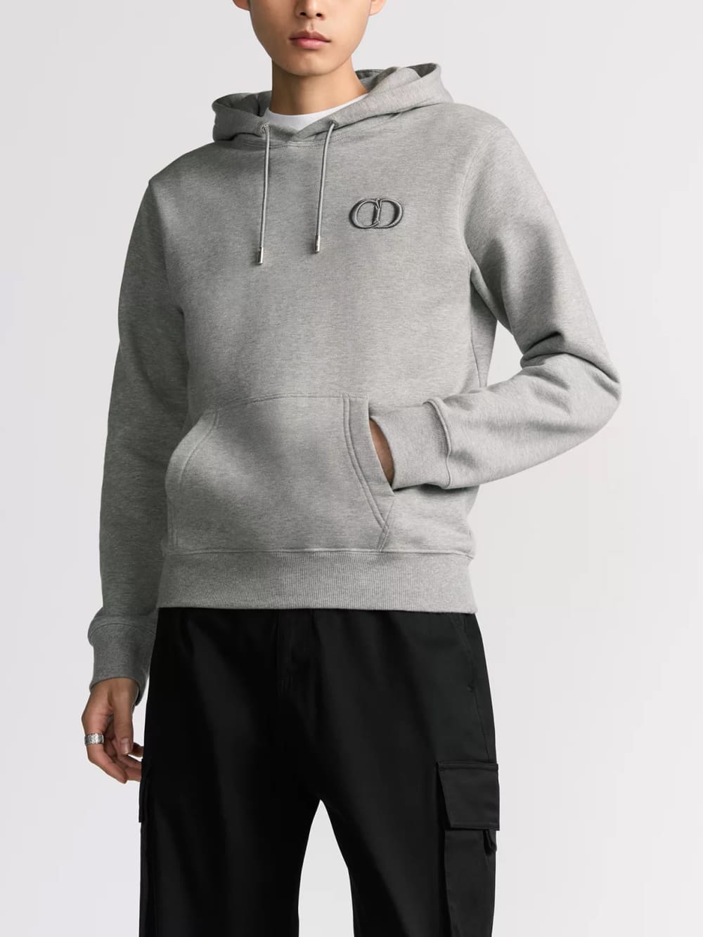 Dior CD Icon Hooded Sweatshirt Grey