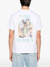 Casablanca Celebration Du Sport Printed T-Shirt White