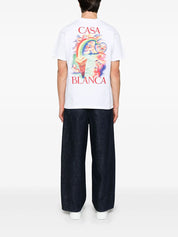 Casablanca Nature's Teacher Short-Sleeve T-Shirt White