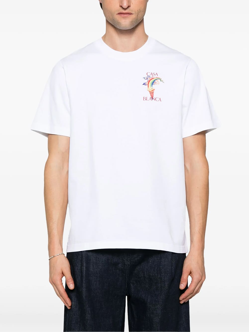 Casablanca Nature's Teacher Short-Sleeve T-Shirt White