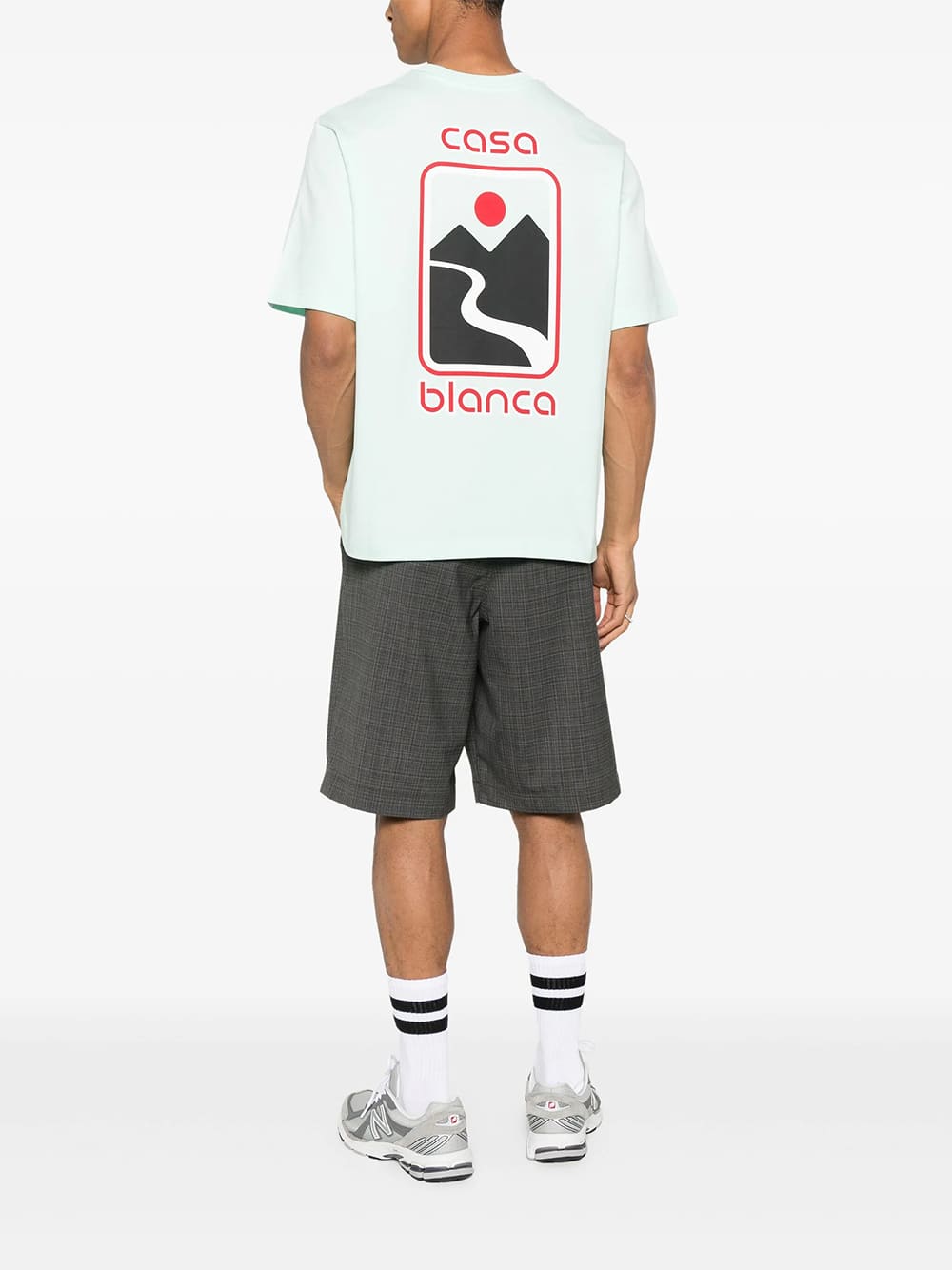 Casablanca Sunset Valley Short-Sleeve T-Shirt Green