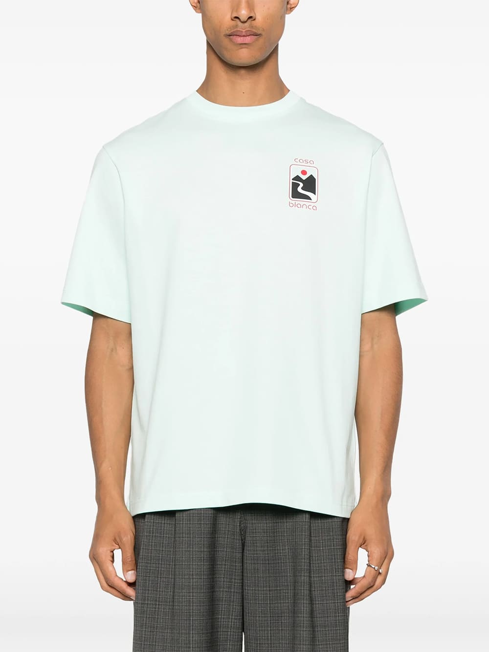 Casablanca Sunset Valley Short-Sleeve T-Shirt Green