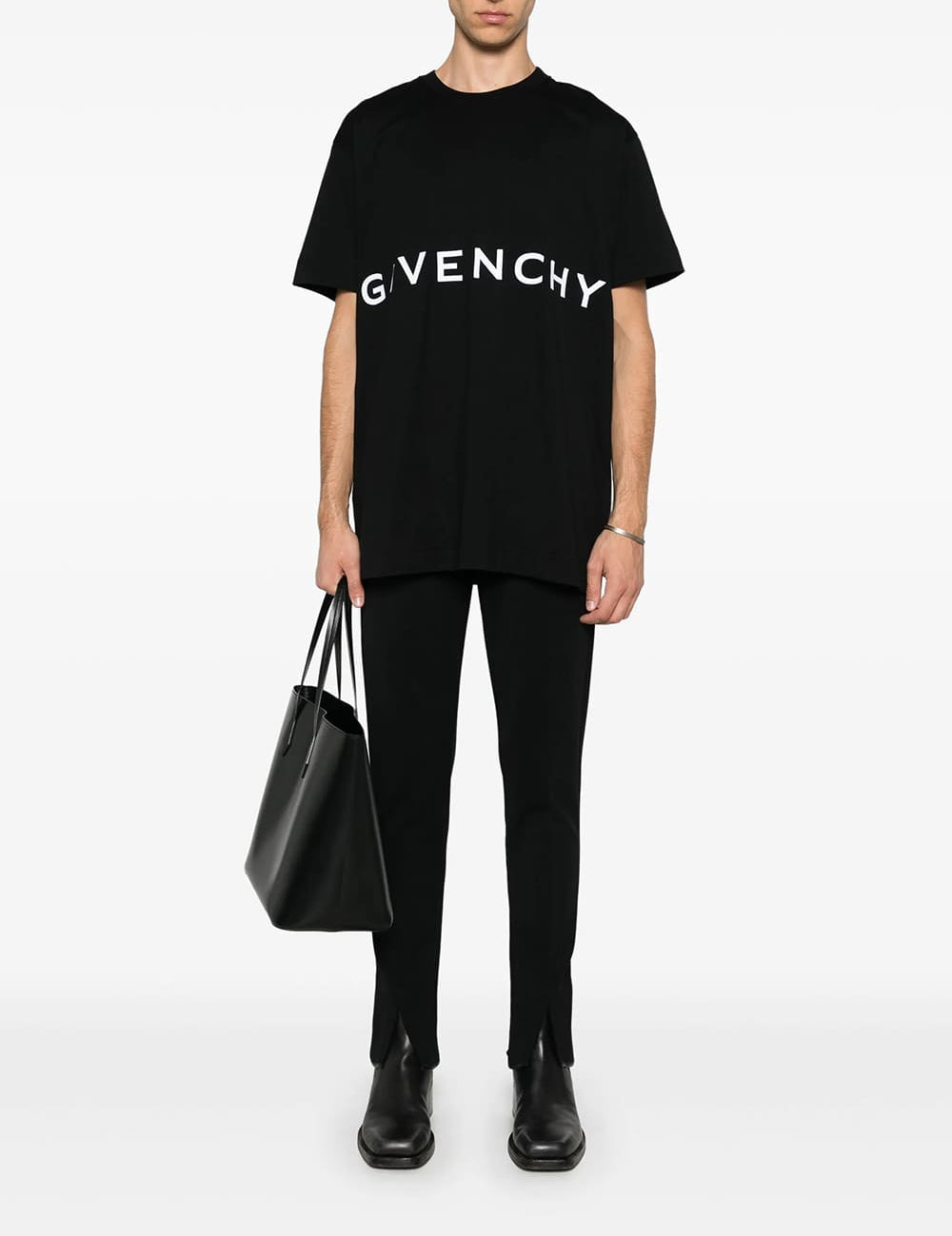Givenchy 4G Logo Embroidered T-Shirt Black