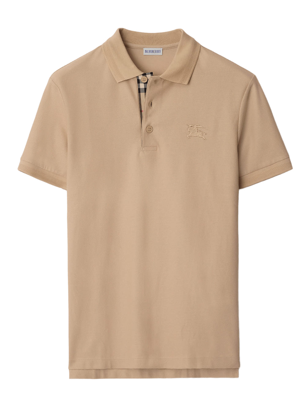 Burberry Knight Cotton Polo-Shirt Beige