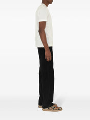 Burberry Check-Logo Patch Cotton T-Shirt White